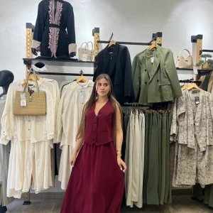 Ensemble gilet et jupe