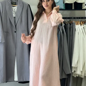 Robe - chemise à rayures