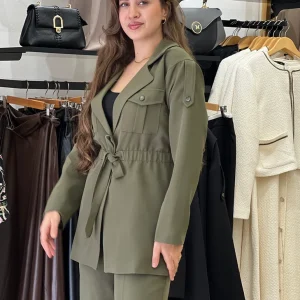 Ensemble en vert kaki - Veste et pantalon