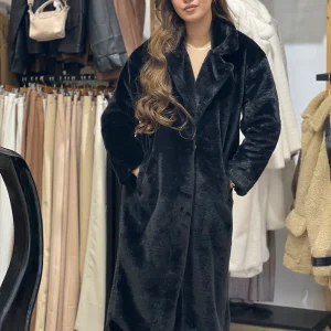 Manteau long en noir