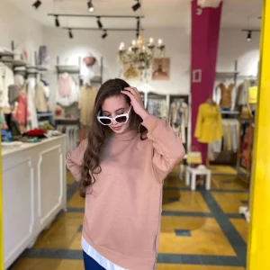 Sweat- Shirt oversize en marron