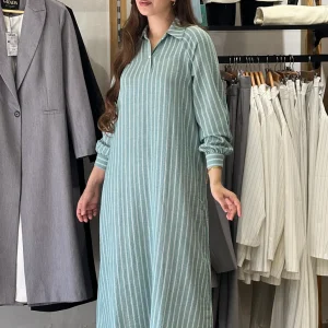 Robe - chemise à rayures