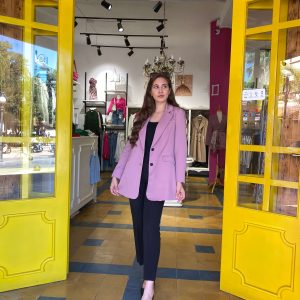 Blazer en rose balais