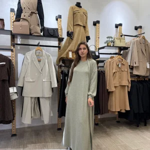 Ensemble robe en maille avec cardigan