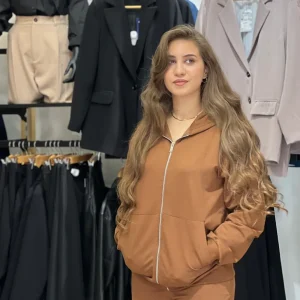 Ensemble survêtement en camel