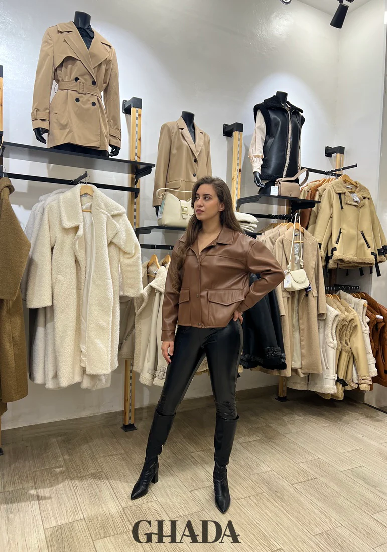 Legging en simili cuir noir – Image 3