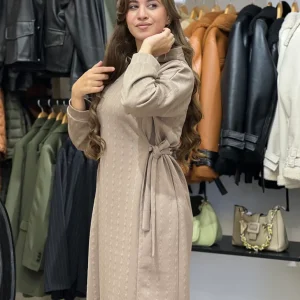 Robe à capuches en beige