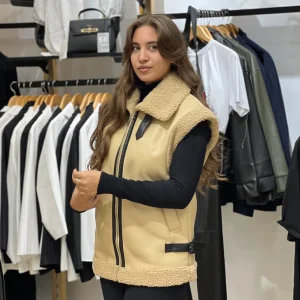 Gilet en simili-cuir