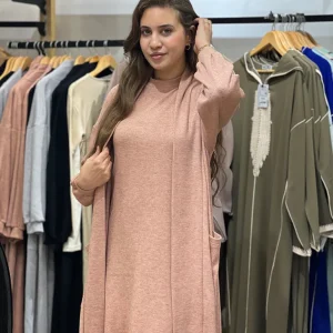 Ensemble robe en maille avec cardigan