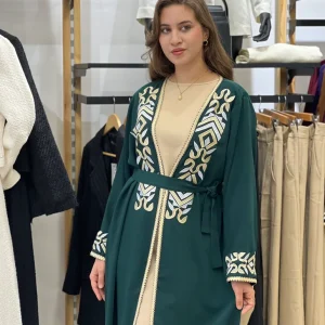 Abaya Kimono avec broderie