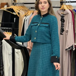 Ensemble jupe et veste en tweed