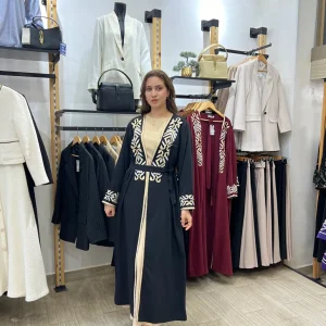 Abaya Kimono avec broderie