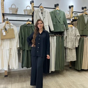 Ensemble tissu brodé