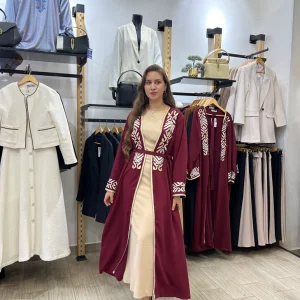 Abaya Kimono avec broderie