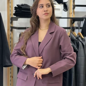 Blazer avec poches passepoilées