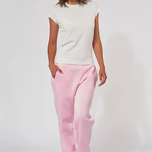 Le jogging basique resserré aux chevilles – Rose
