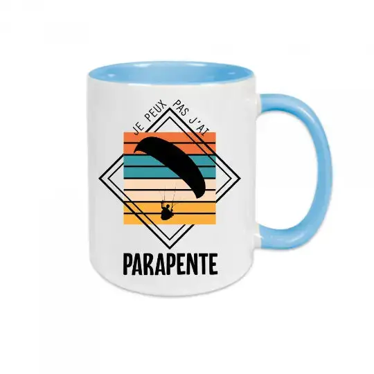 Mug céramique - J'peux pas j'ai parapente – Image 6