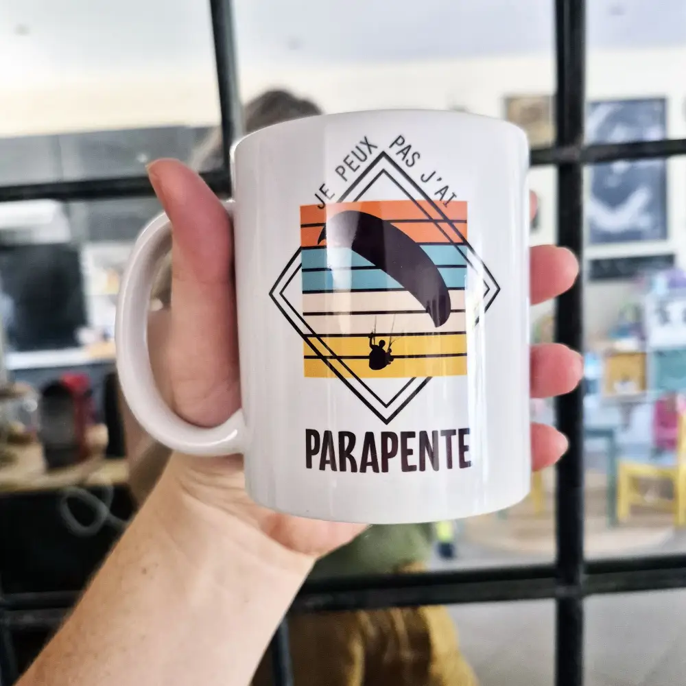 Mug céramique - J'peux pas j'ai parapente