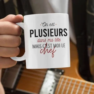 Mug céramique On est plusieurs dans ma tête
