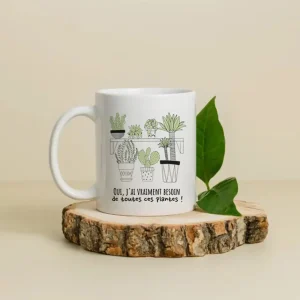 Mug céramique Oui j'ai vraiment besoin de toutes ces plantes