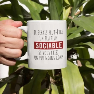 Mug céramique Si vous étiez un peu moins cons