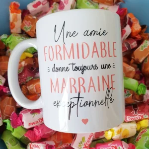 Mug céramique Une amie formidable donne toujours une marraine exceptionnelle