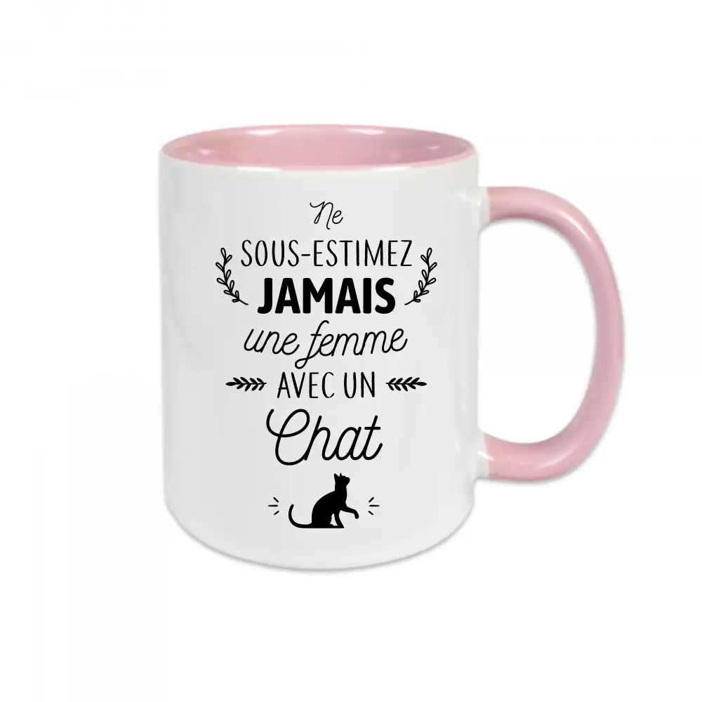 Mug céramique Une femme avec un cheval personnalisable – Image 5