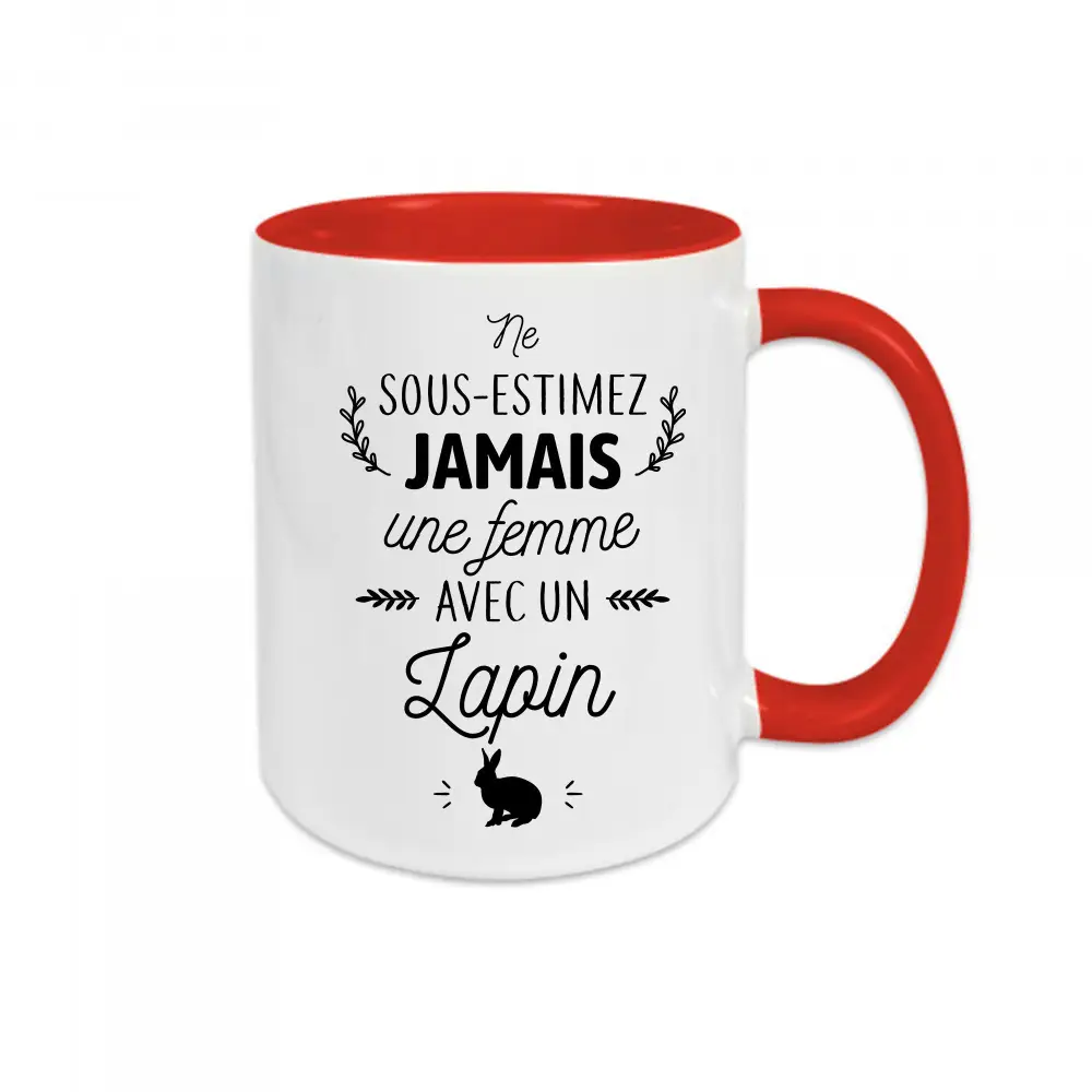 Mug céramique Une femme avec un cheval personnalisable – Image 2