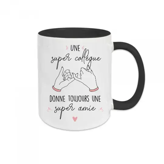Mug céramique Une super collègue donne toujours une super amie – Image 4