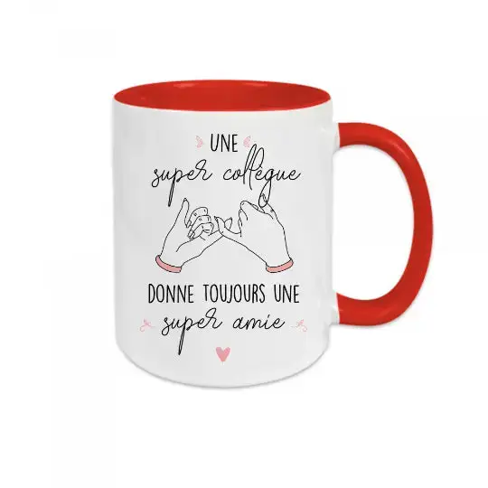 Mug céramique Une super collègue donne toujours une super amie – Image 3