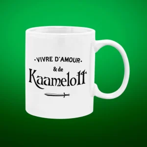 Mug céramique Vivre d'amour et de Kaamelott
