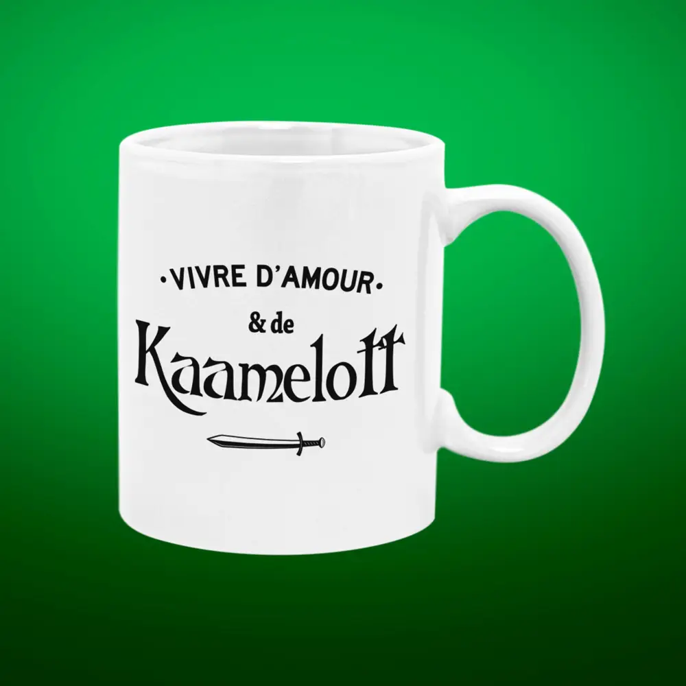 Mug céramique Vivre d'amour et de Kaamelott