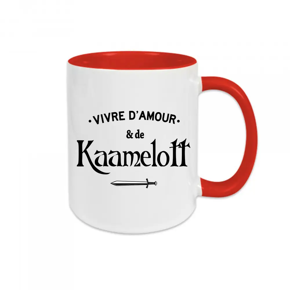 Mug céramique Vivre d'amour et de Kaamelott – Image 2