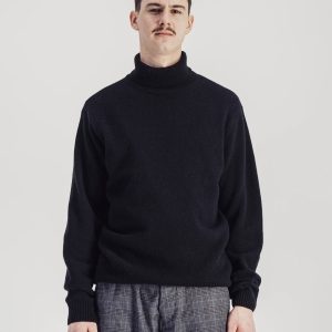 Pull Col Roule Michel Noir PARAGES