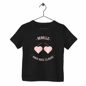 T-shirt enfant Rebelle mais avec classe