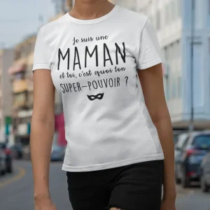 T-shirt femme Je suis une maman