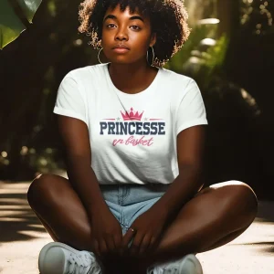 T-shirt femme Princesse en basket