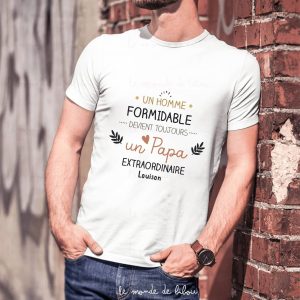 t shirt personnalisé homme