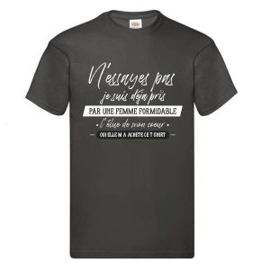 t shirt personnalisé homme
