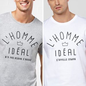 t shirt personnalisé homme