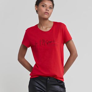 t shirt rouge femme
